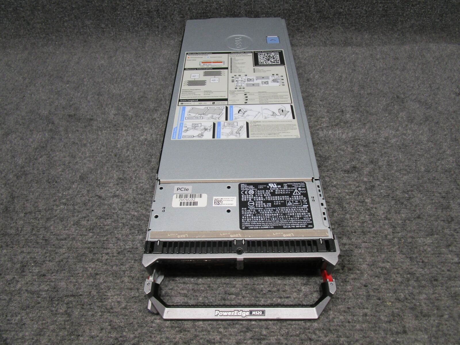 Dell PowerEdge M520 CTO Blade Server *No HDD/Processor/Memory*