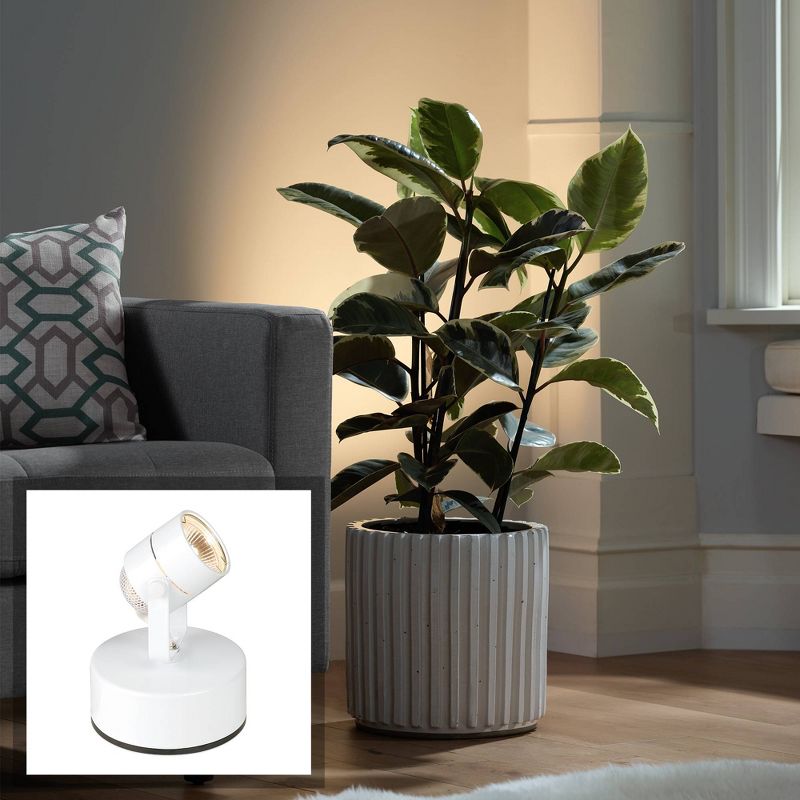 LED Pro Track White Mini Accent Uplight