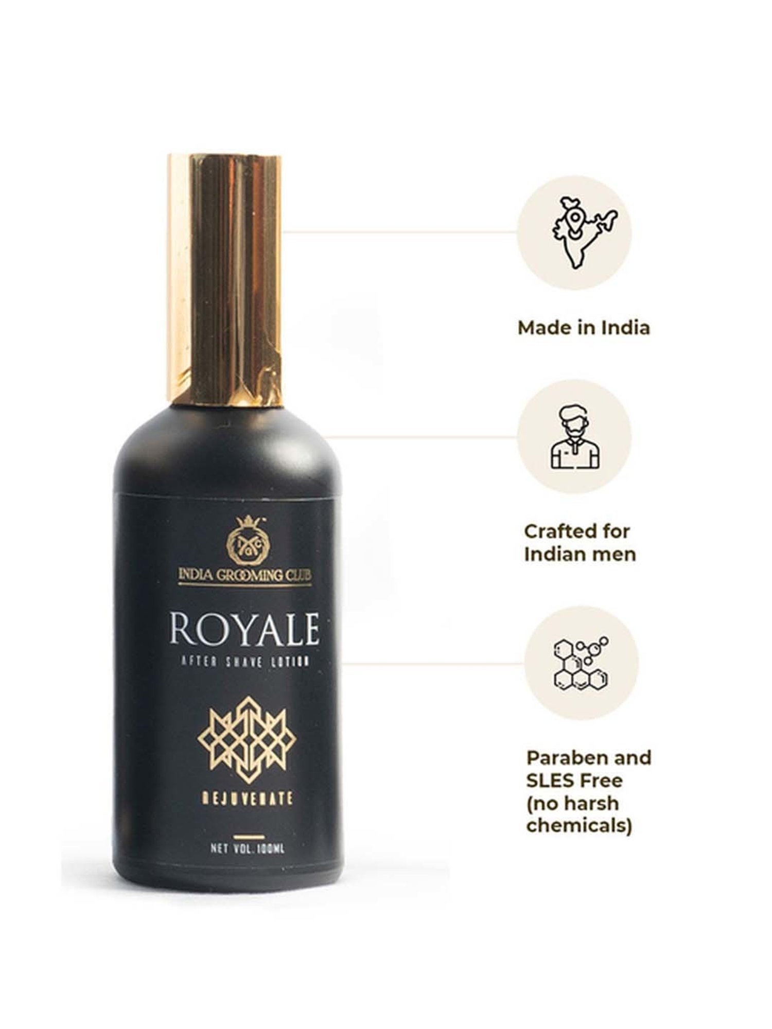 India Grooming Club Royale Revitalising After Shave Lotion - 100 ml