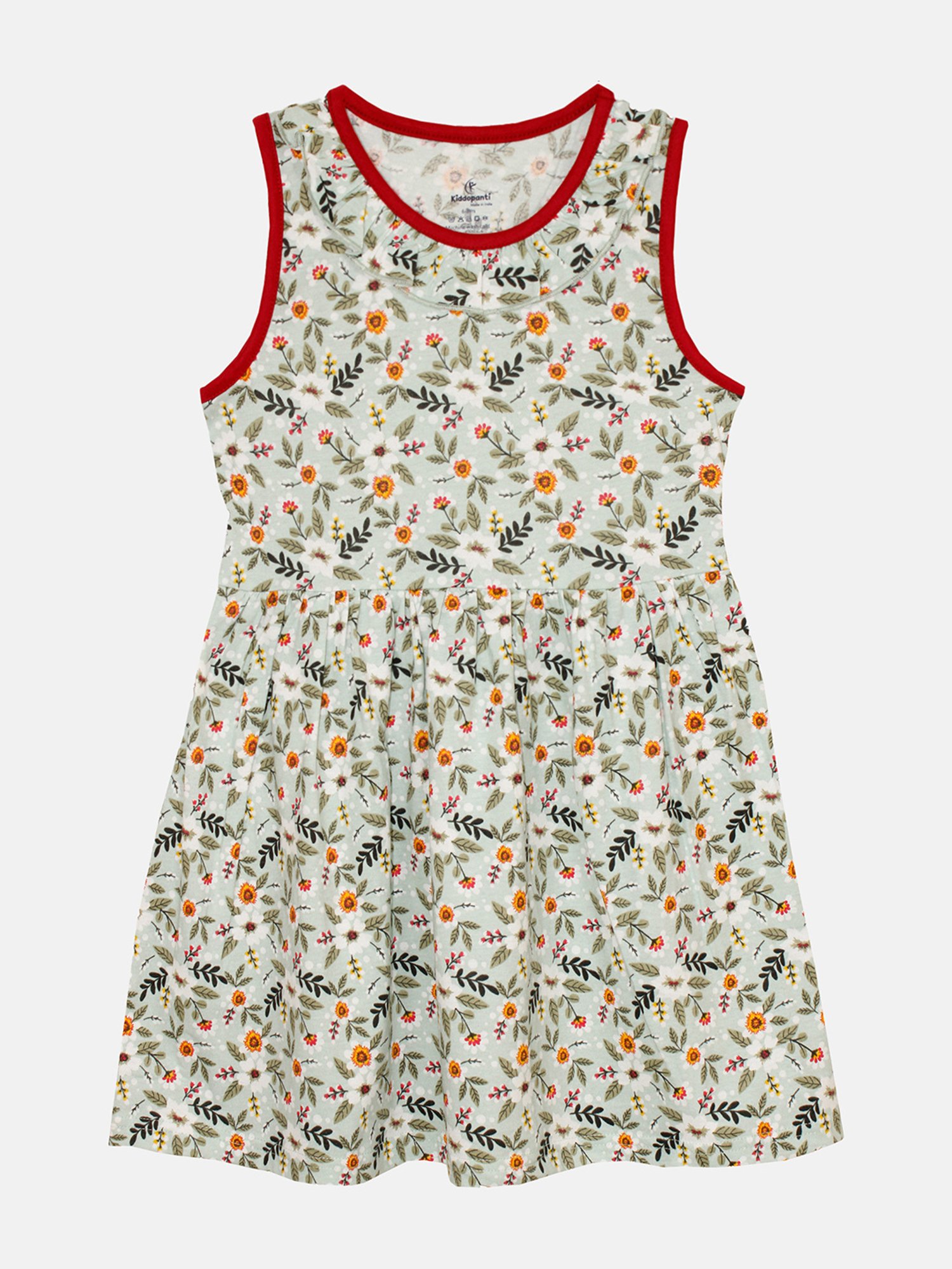 Kiddopanti Kids Multicolor Printed Dress (Pack Of 2)