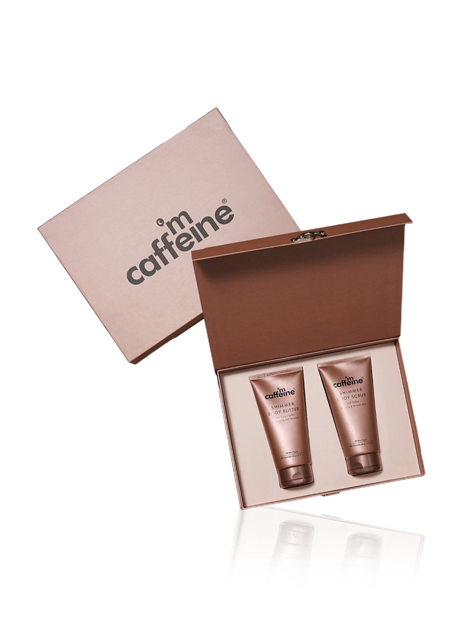 mCaffeine Shimmer Body Scrub & Body Butter Combo