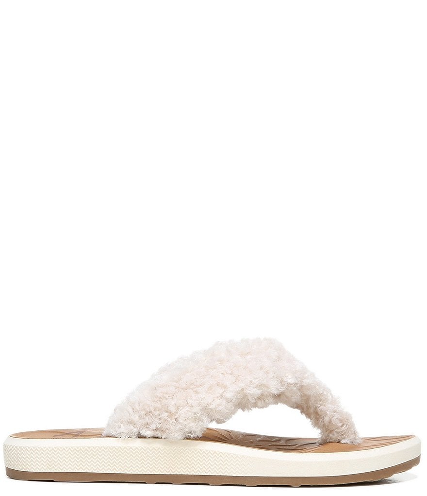Zodiac Sunny Faux-Shearling Flip Flops