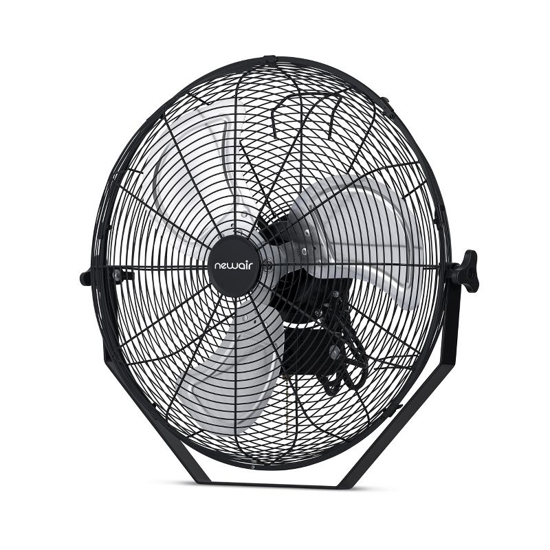 Air King 18" 1/6 HP 3-Speed Adjustable Height Floor Fan with Roll-About Stand