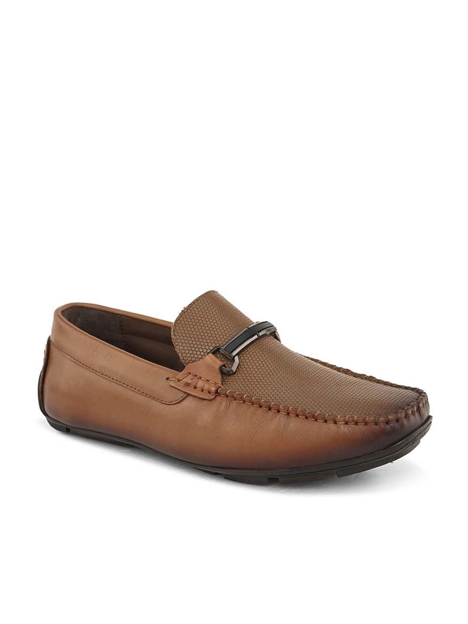 Pelle Albero Men's Tan Casual Loafers