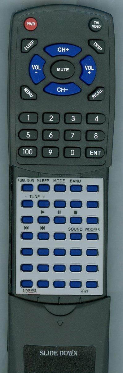 Replacement Remote Control for SONY A1055235A, XPLOD, CG500AC, CFDG505BLACK, CFDG505