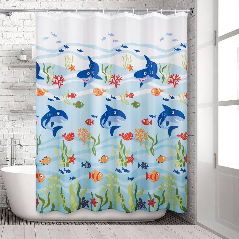 Shark Shower Curtain - Allure Home Creations