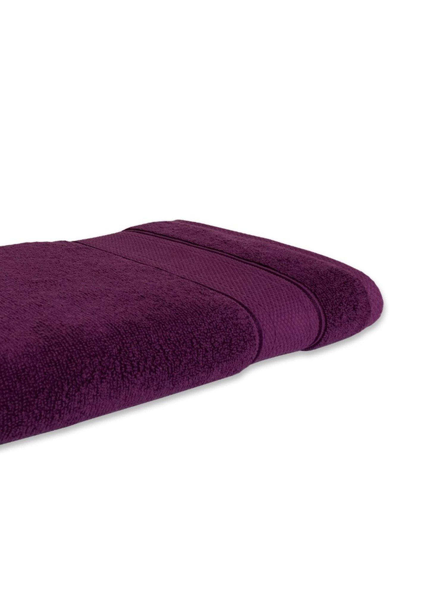 Spaces Econova Violet 550 GSM Cotton Hand Towel - Set of 2