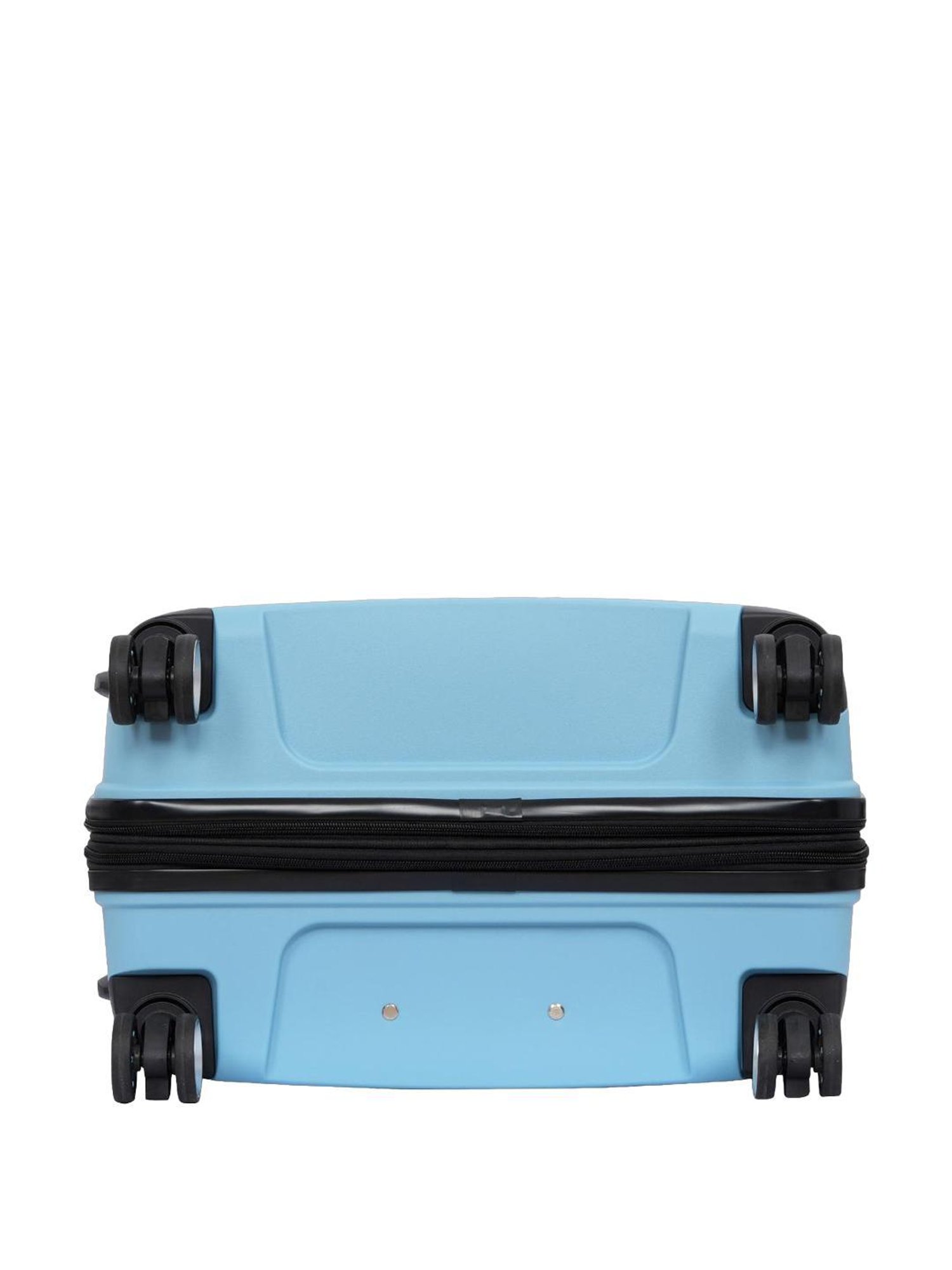 The Vertical Stellar Blue Wheels 8 Large Hard Cabin Trolley Bag