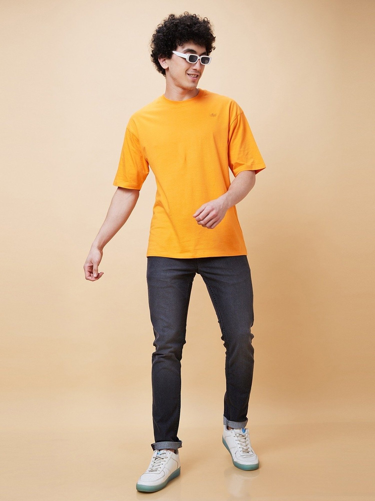 Being Human Orange Regular Fit T-Shirt