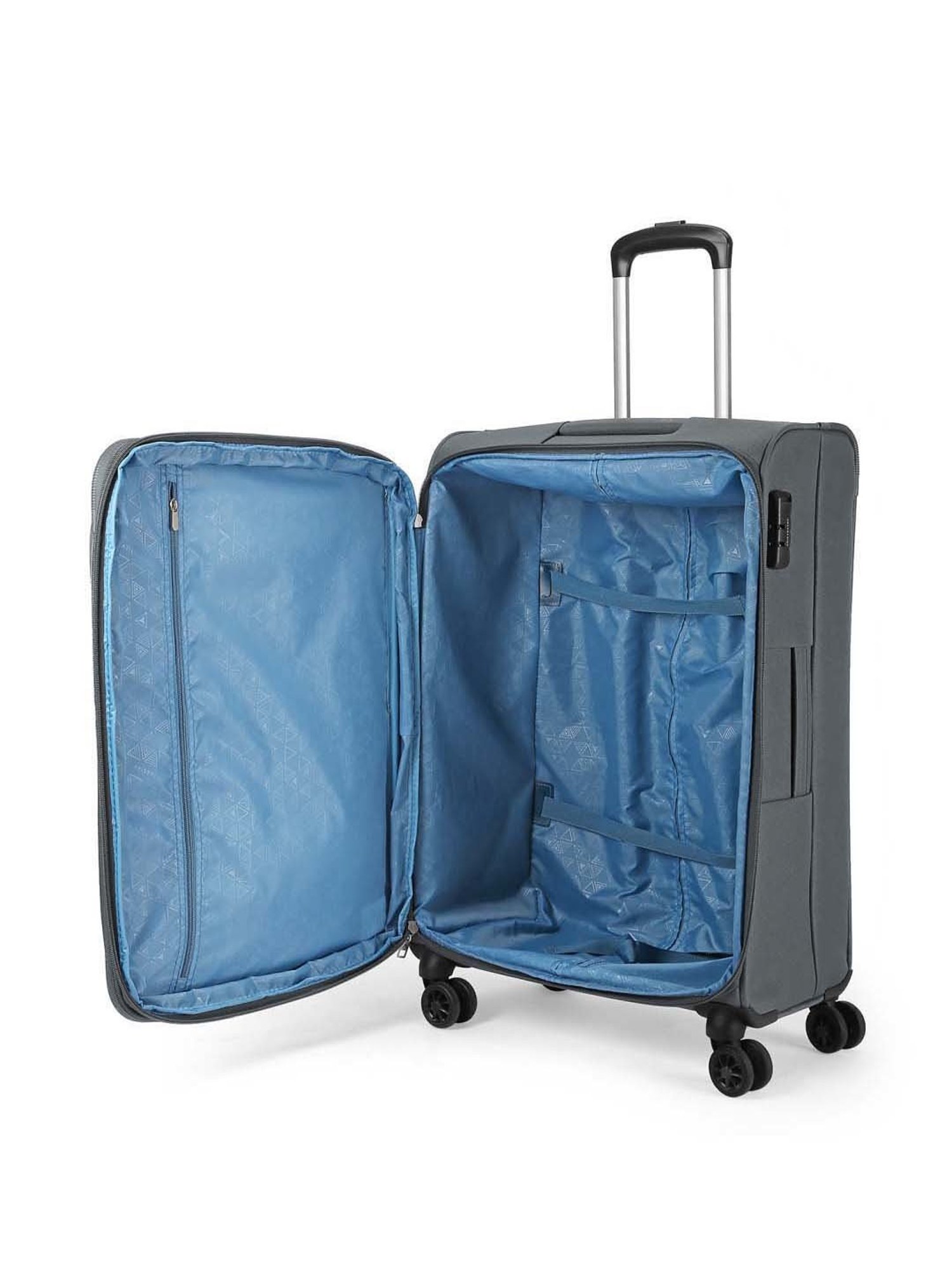 Aristocrat Blue Small Soft Cabin Trolley - 36 cm