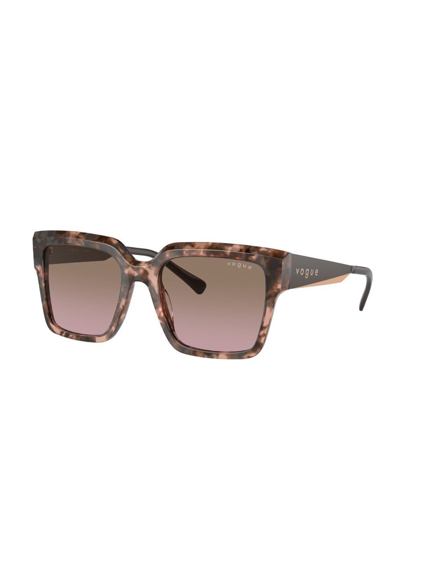 VOGUE EYEWEAR Women Gradient Brown Lens Square Sunglasses - 0VO5553S31451454