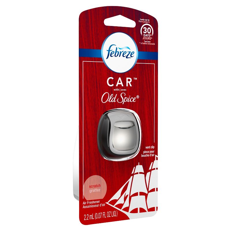 Febreze Car Odor-Eliminating Air Freshener Vent Clip - Original Old Spice Scent - 1ct