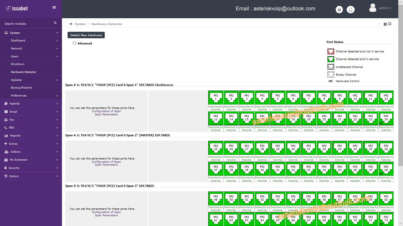 TE420 Asterisk Card 4 Port ISDN SS7 PRI Card,T1 Card E1 Card,PCI-E Connector,For IP PBX VoIP Telephony System PABX Phone Solution,Supports Digium asterisk Sangoma FreePBX Issabel VitalPBX Dahdi