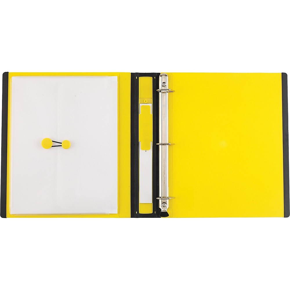 Staples Better 1-Inch D 3-Ring View Binder Yellow (19064) 827601