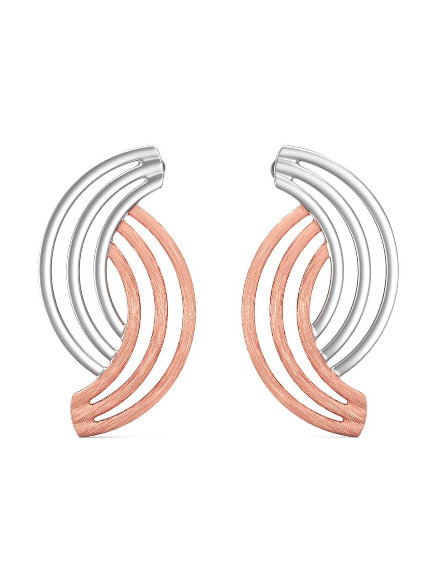 Joyalukkas 950 Platinum Elegant Stud Earrings