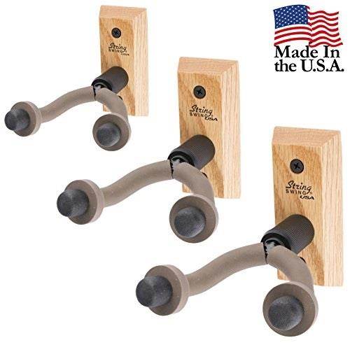 3 pack of string swing cc01 wall mount guitar hangers