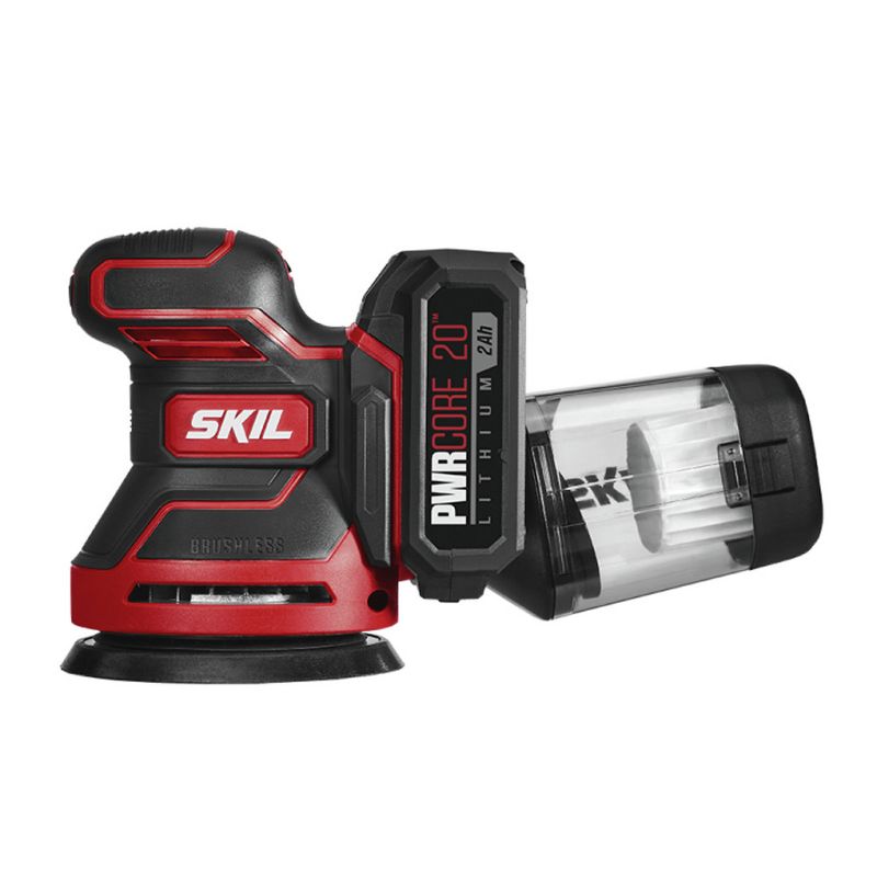 Skil SR660302 PWRCore 20 20V Brushless Lithium-Ion Cordless Random Orbital Sander Kit (2 Ah)