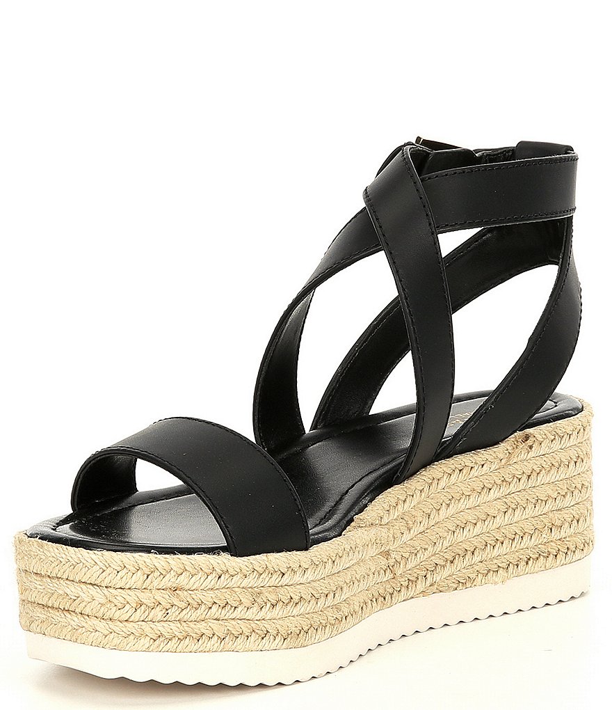 Donald Pliner Pelham Neoprene Mixed Leather Slip-On Wedge Sneakers