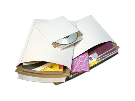 7x9 White Rigid Stayflat Photo Mailers with Peel-N-Seal ( 300 QTY )