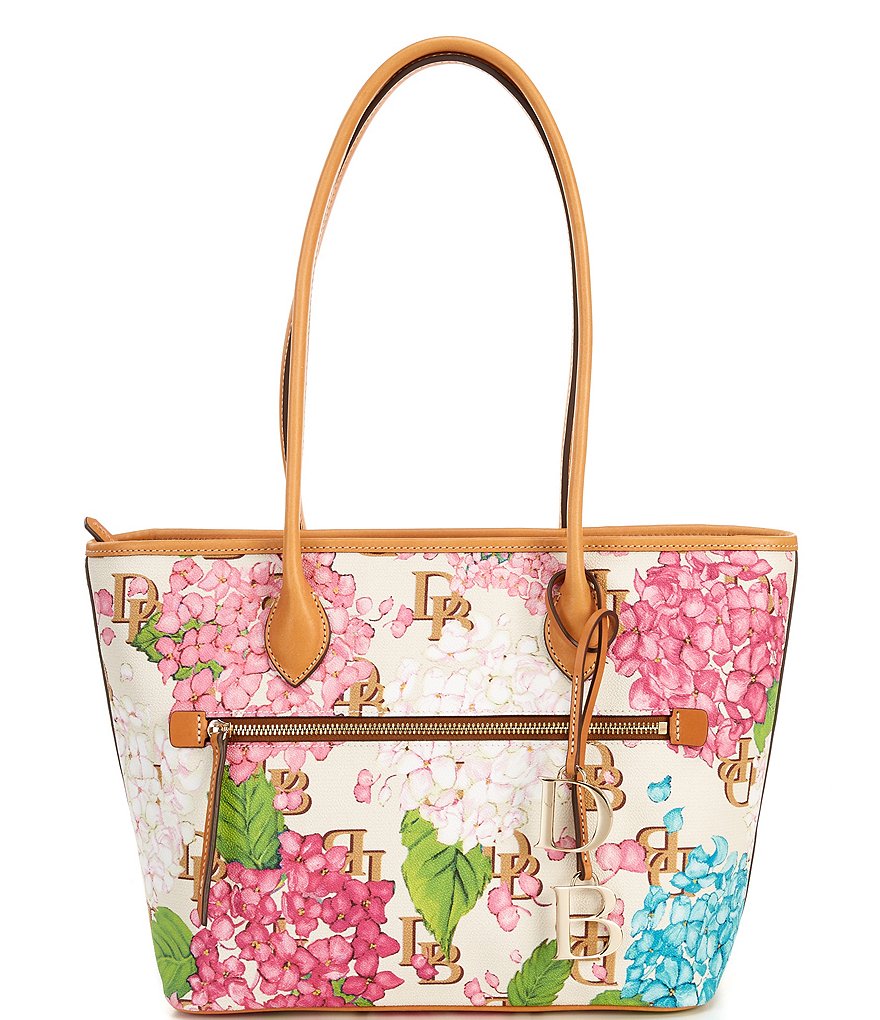 Dooney & Bourke Signature Hydrangea Monogram Collection Floral Tote Bag