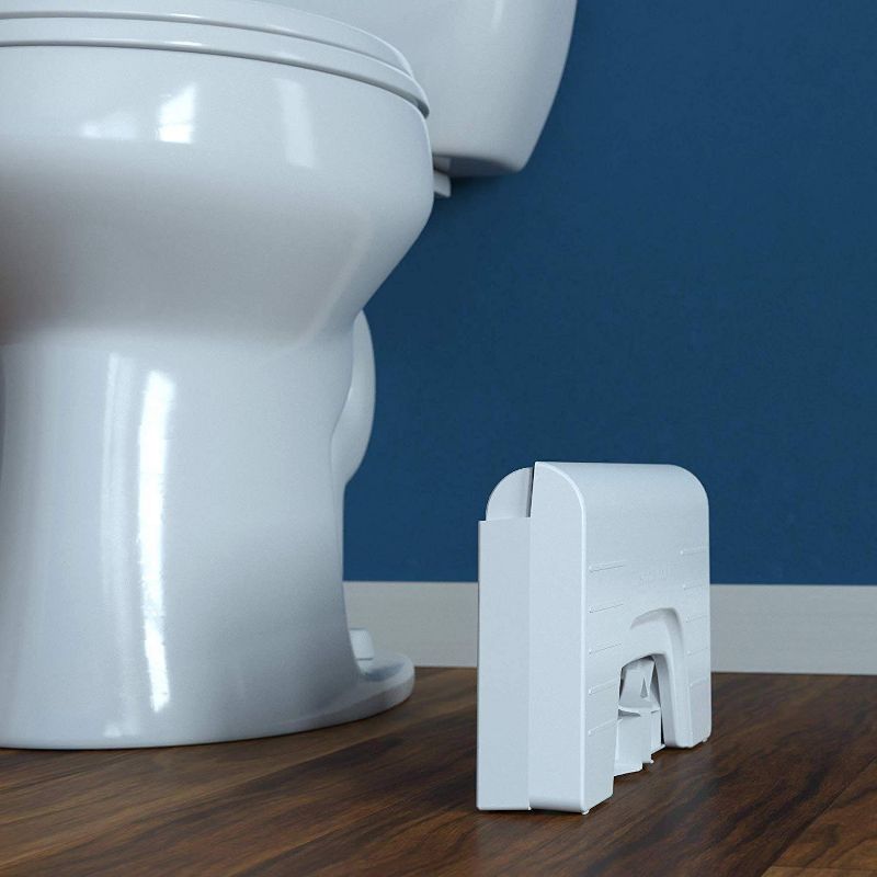 7" Fold-N-Stow Foldable Toilet Stool White - Squatty Potty