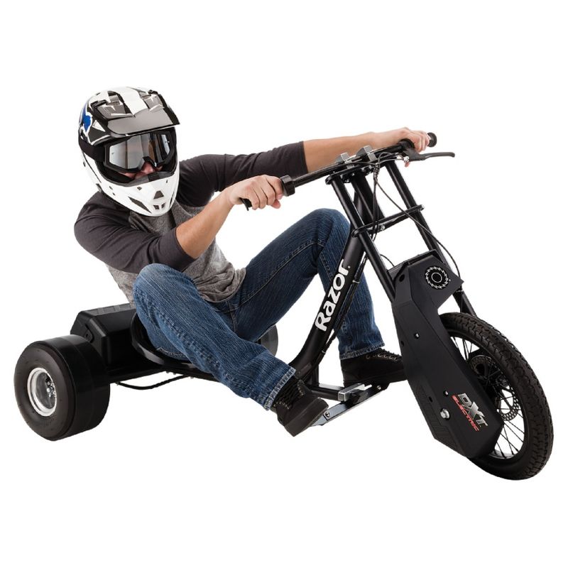 Razor DXT Electric Powered Drift Trike - Black