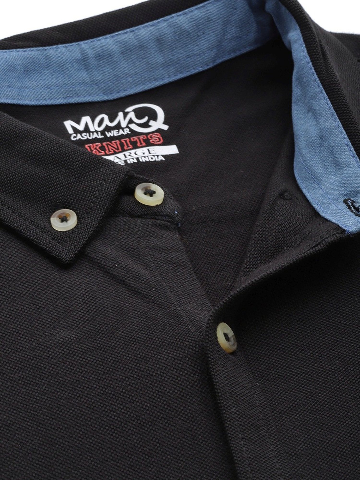 Manq Black Slim Fit Shirt