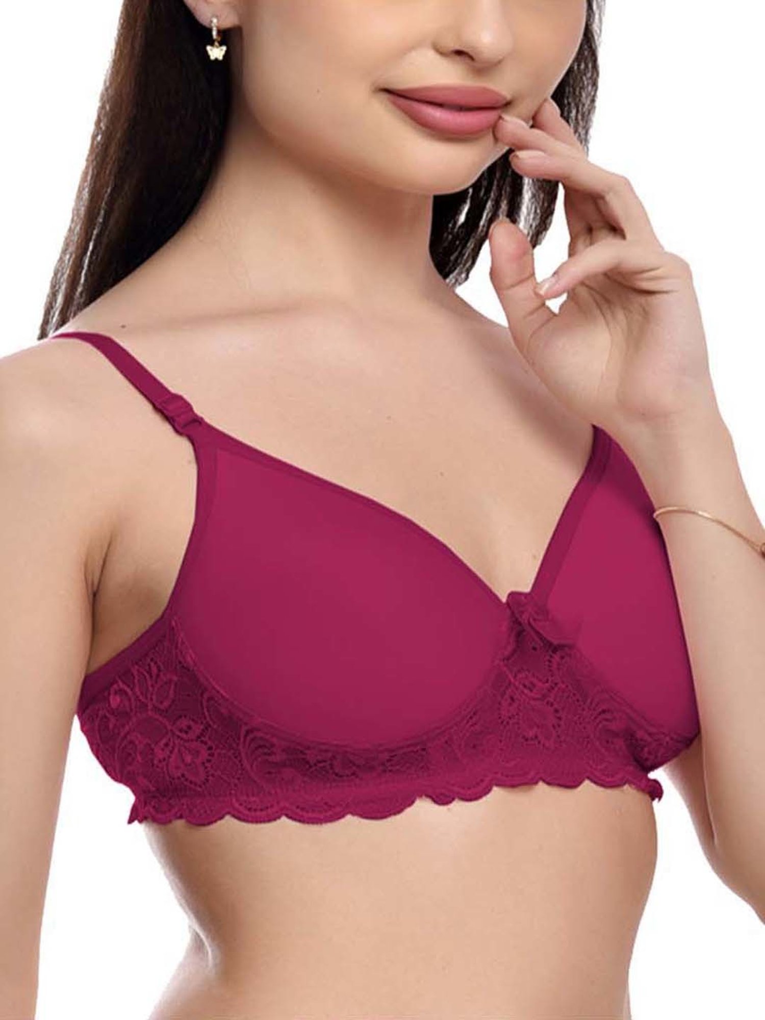 FIMS: Fashion is my Style Purple Lace Work Push-Up Bra