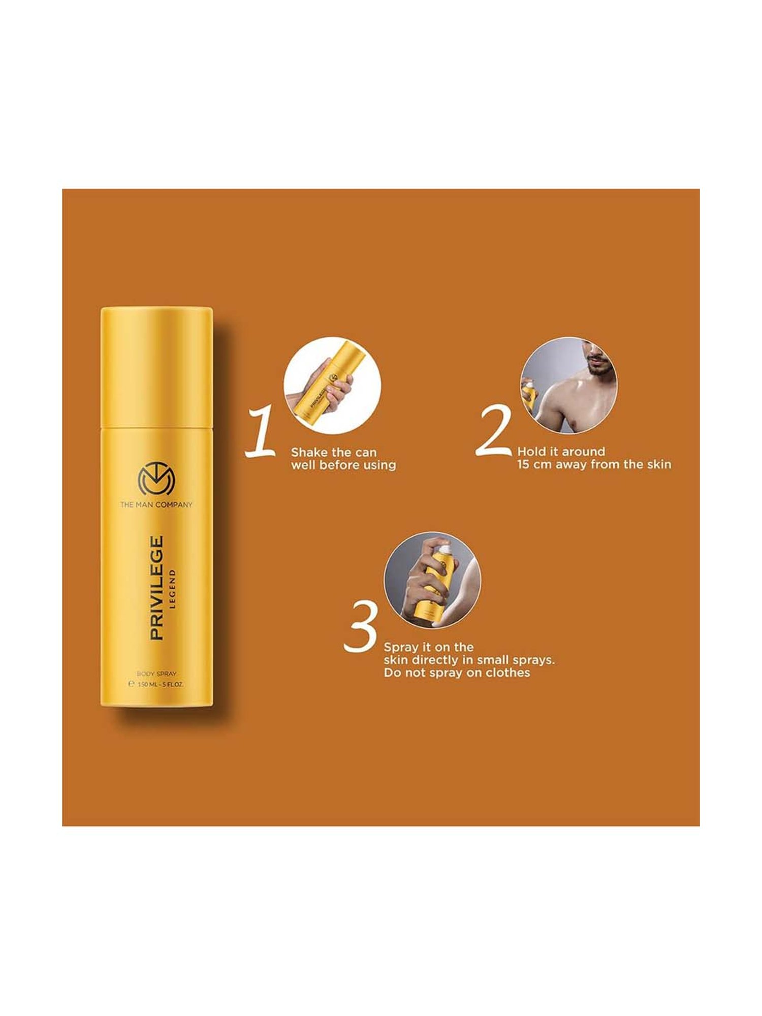 The Man Company Privilege Deodorants for Men - Legend & Intense Fragrance Body Spray Long-Lasting