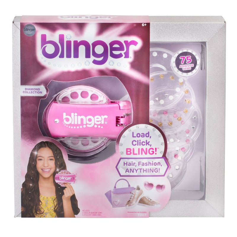 blinger Diamond Collection Bright Pink Jewelry Accessories