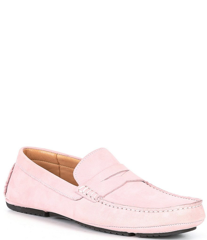 Flag LTD. Men's Morgan Suede Leather Penny Loafer Moccasins