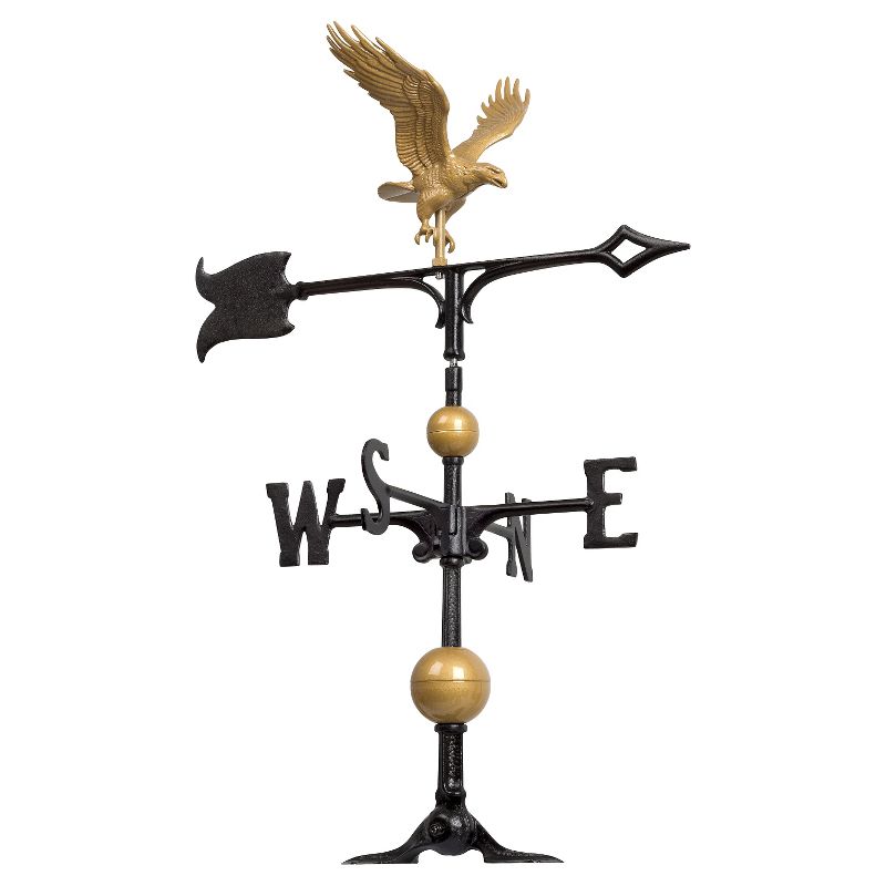 30" Full-Bodied Eagle Weathervane - Gold-Bronze - Whitehall Products