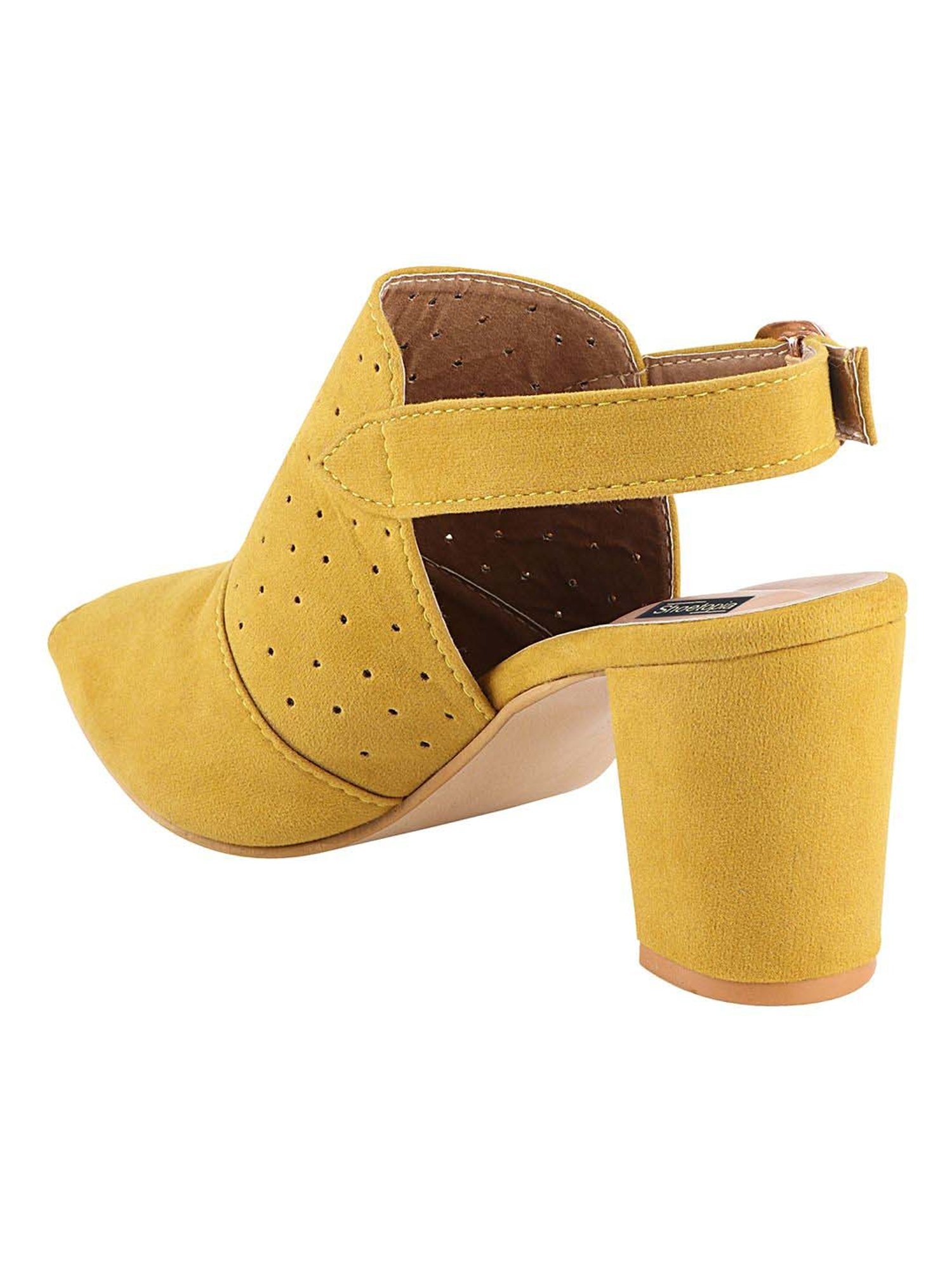 Shoetopia Kids Yellow Back Strap Sandals