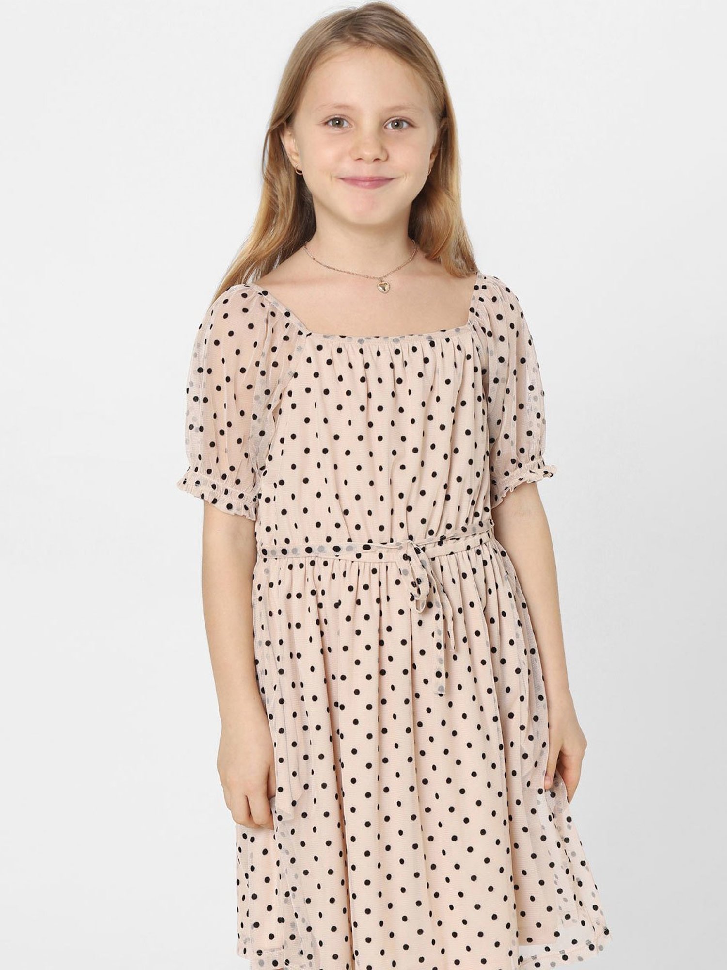 KIDS ONLY Beige Printed Dress