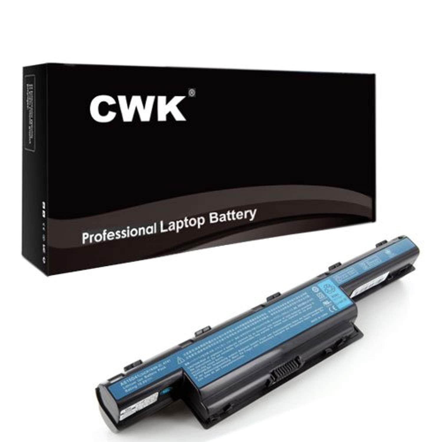 CWK 9 Cell High Capacity Laptop Notebook Battery for Gateway NV50A NE56R31U NE56R41U NE56R27U NE56R10U NE71B NE722 NE71B03U NE71B07U NS41 NV55S NV55C NV55C54u NV75S NV77H AS10D61