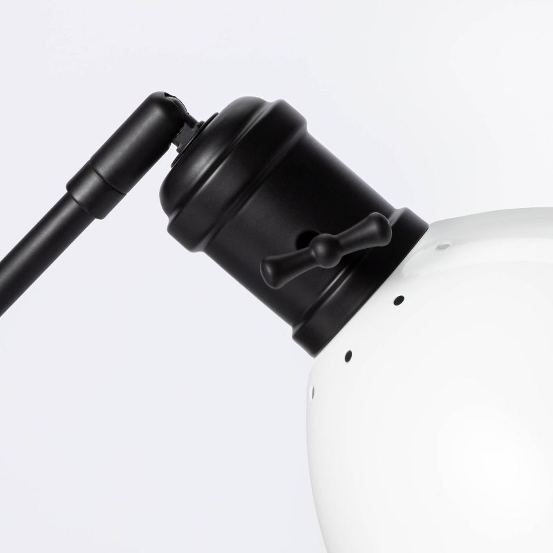 Metal Dome Desk Lamp (Includes LED Light Bulb) Black - Threshold™ designed with Studio McGee