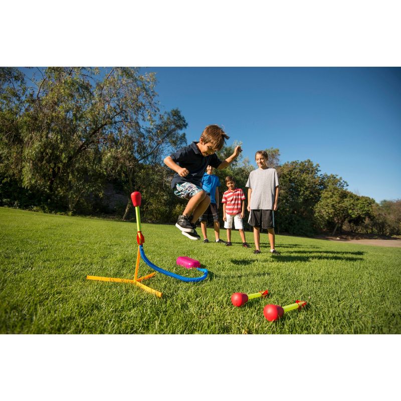 Stomp Rocket Ultra High Flying Foam Tipped Rockets with Launch Pad
