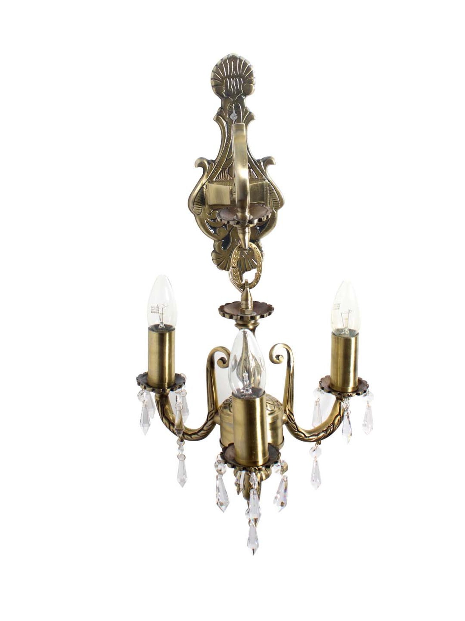 Fos Lighting Antique Brass Usha Double Wall Light (Bulb not included) - Set of 1