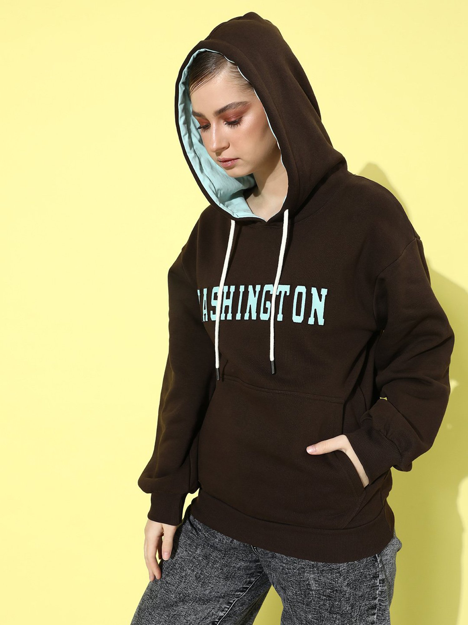 Dillinger Brown Cotton Graphic Print Hoodie