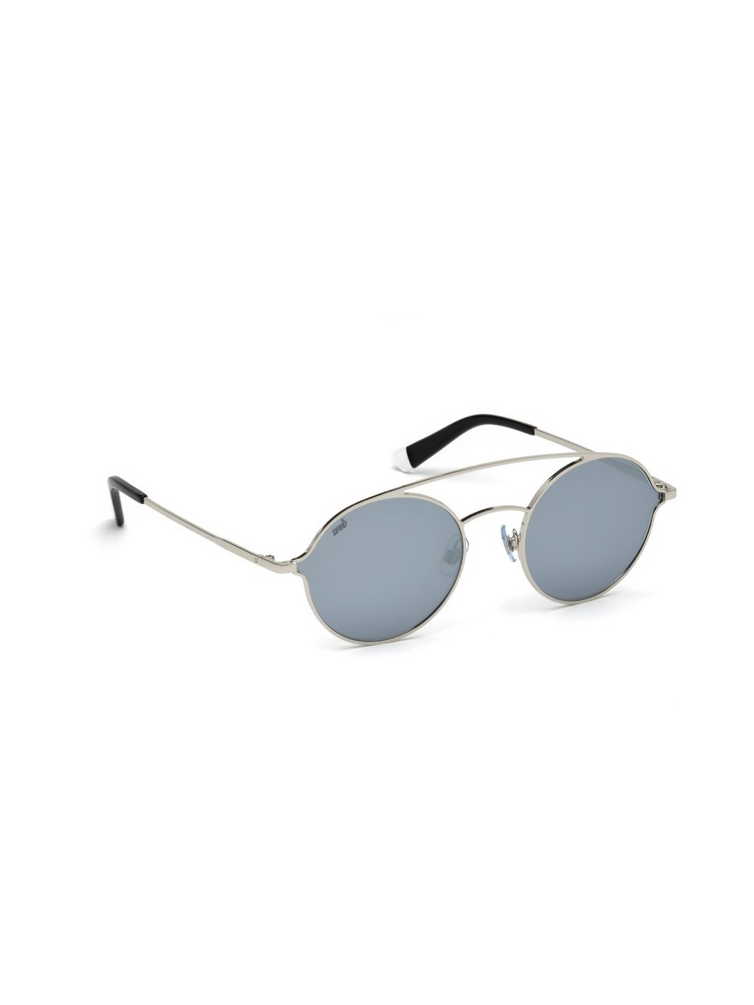 Web Eyewear Grey Pilot Sunglasses for Men Designed in Italy