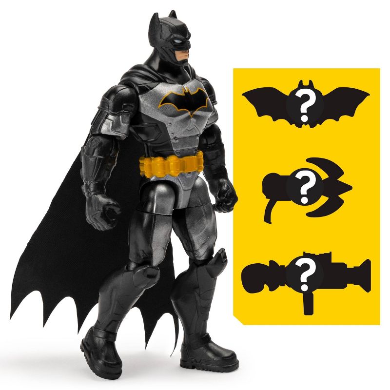Batman Rebirth Tactical Batman 4" Action Figure with 3 Mystery Accessories, Mission 1