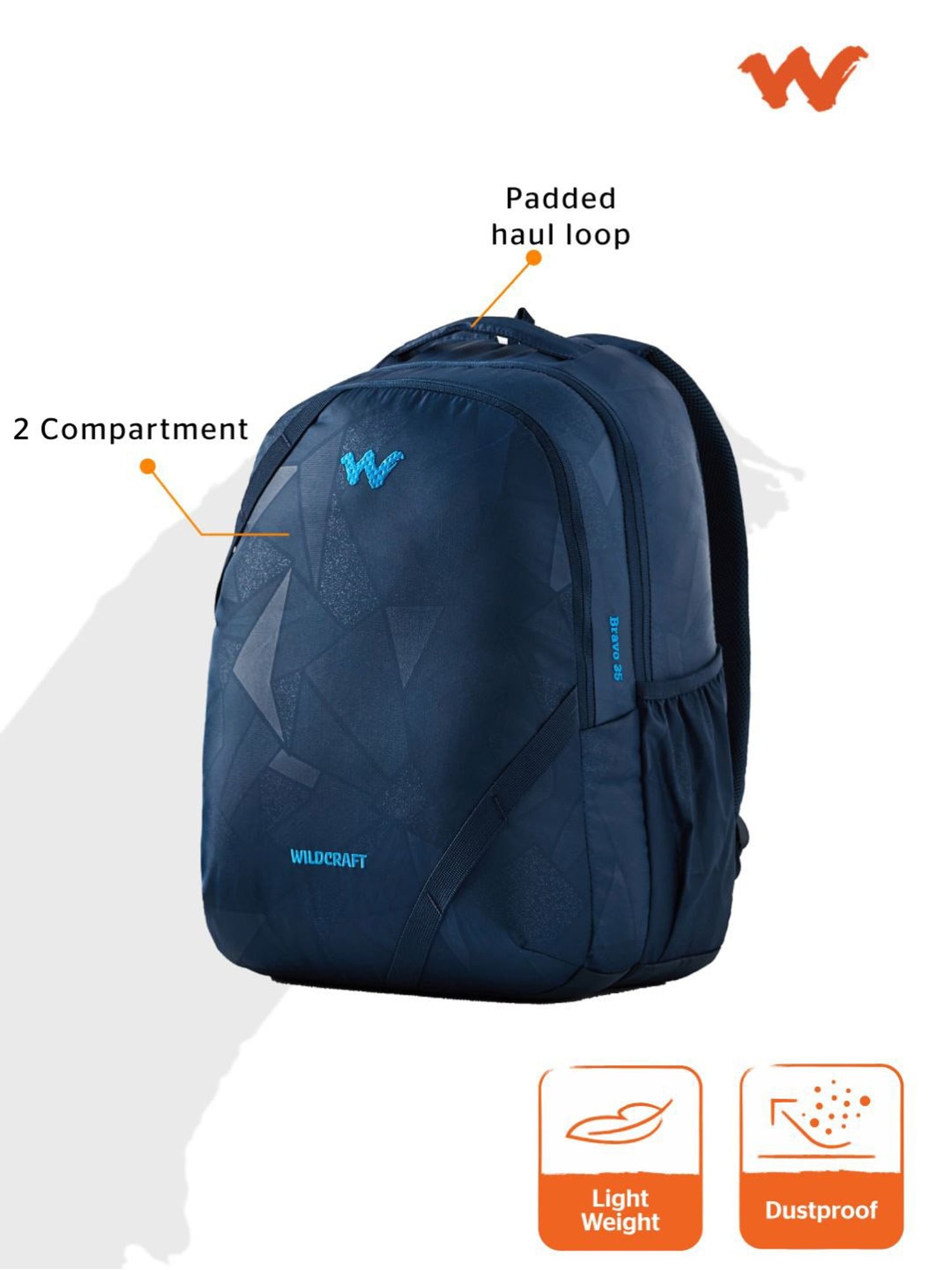 Wildcraft Bravo 35 Navy Backpack