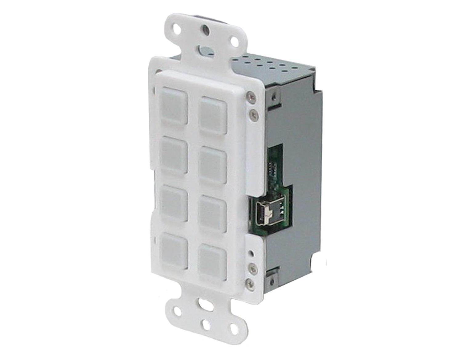 A-NeuVideo ANI-8WP 8-Button Programmable Illuminated Ip Wall Plate Control Keypad