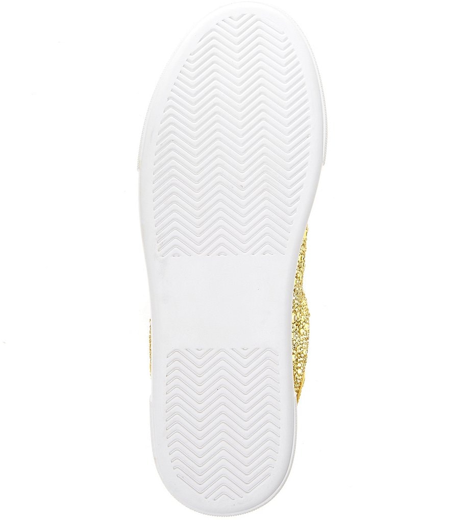 Blue by Betsey Johnson Sidny Rhinestone Embellished Platform Lace-Up Sneakers