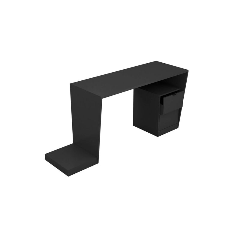 Randalls Gamer Desk 1.0 with 2 Drawers Black - Manhattan Comfort
