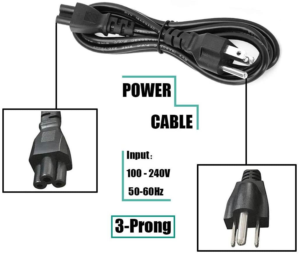 90W AC Adapter Laptop Charger for HP Pavilion 17 15 17-e110dx 17-e117dx 17-e118dx 17-e016dx 17-e119wm 17-e049wm 15-e043cl Envy 17 15 17-j153cl 17-j043cl 15-p214dx TouchSmart Power Supply Cord