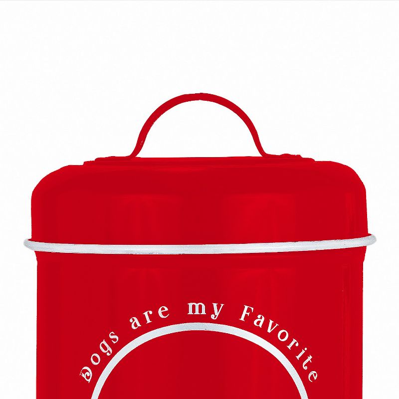 Amici Pet Dogs Favorite Metal Food Canister, Medium, 64oz