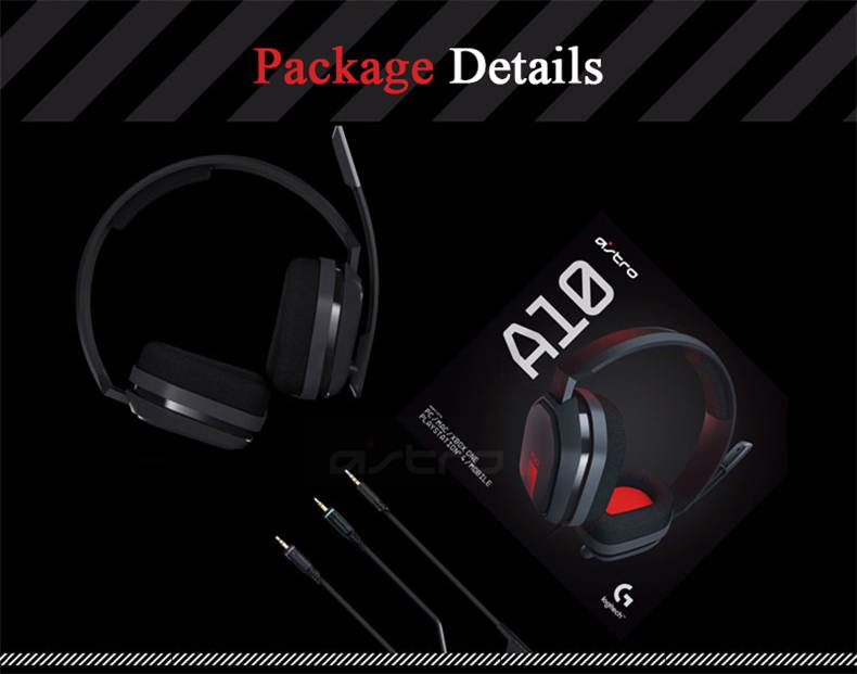 Logitech ASTRO A10 Wired Headset Over-Ear Gaming Headphones Noise Cancellation For PlayStation 4,PS4,Xbox One, PC, Mac,Switch