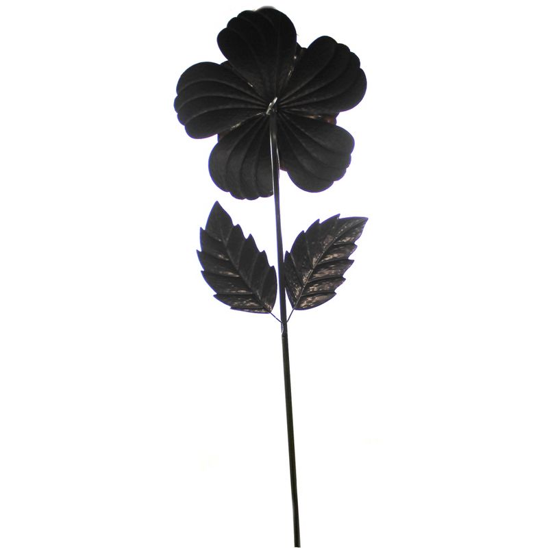 Home & Garden 60.0" Giant Flower Stake Red Hand Painted Textured Regal Art & Gift  -  Decorative Garden Stakes