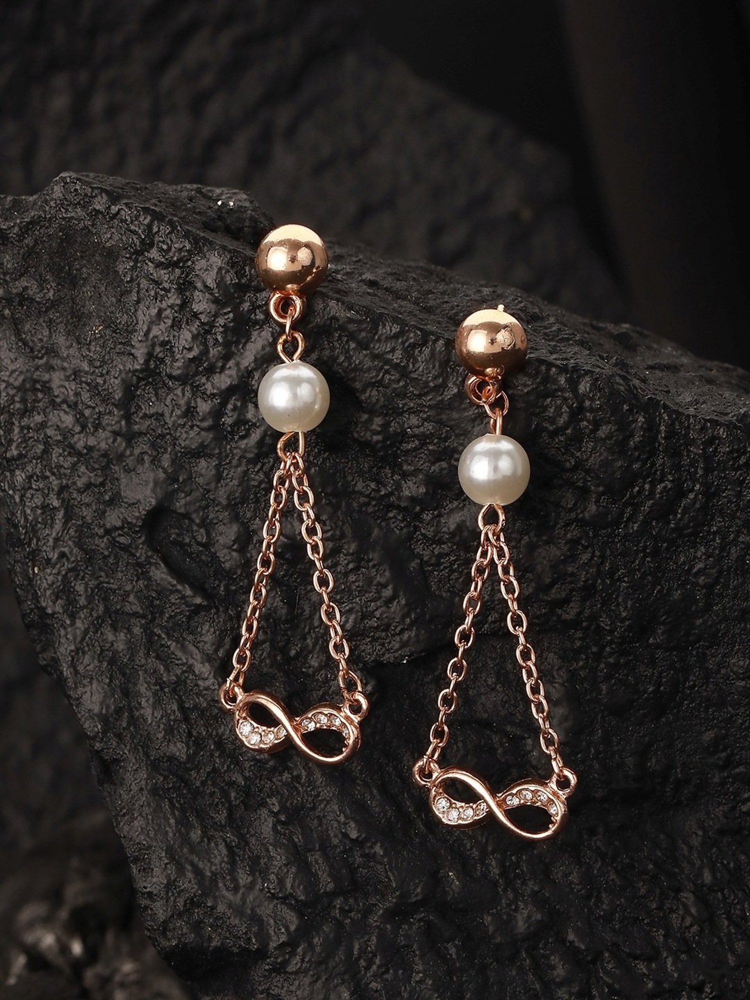 Aatmana Rose Gold Plated Classic Drop Earrings